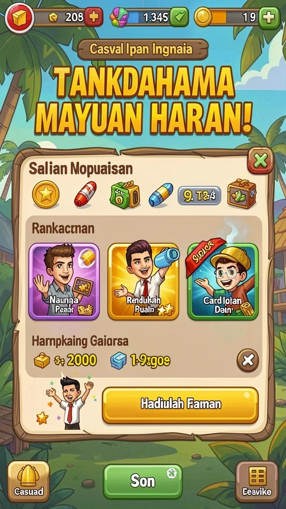 jktok - Karakter-karakter unik yang dapat dipilih pemain.
