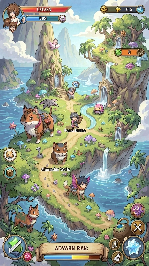ocatoto - Screenshot menampilkan aksi seru di level menantang.
